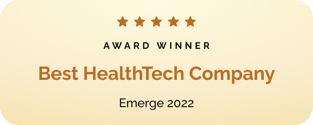 Emerge 2022 — Best HealthTech Company award